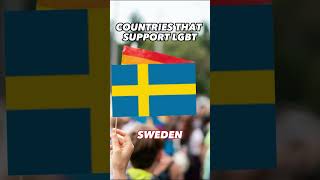 Countries that support LGBT vs Countries that don't support #shorts #countries #lgbt #flags
