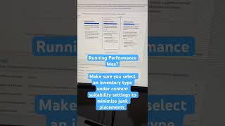 Reduce junk placements in Performance Max with this setting. #googleadstips #googleads #pmax