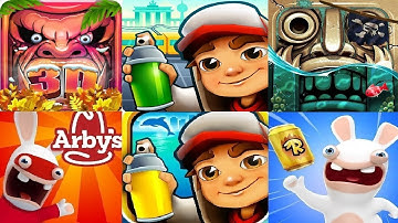 subway surfers VS Rabbids Crazy Rush Rabbids Arby
