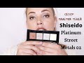 Обзор на квартет теней от Shiseido 02 Platinum Street Metals/// Slavyanochka