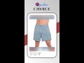 Men's Bamboo Viscose/Cotton Boxer Style Underwear Steel Blue Color - 5-pack