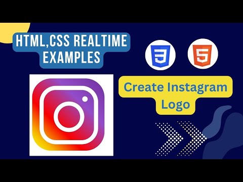 How to create instagram logo in html css | instagram logo design | instagram | #html #css #frontend