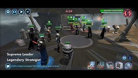 SLKR, FOO, HUX, ST & KRU Counter w/ Vader Empire... #VaderRework #SWGOH