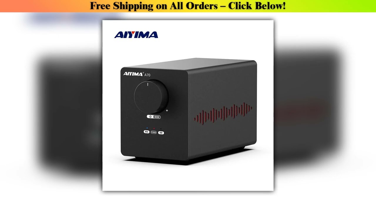 AIYIMA A70 Audio Amplifier Power 300Wx2 TPA3255 With Pffb 12V Trigger Balanced Input XLR/RCA Hifi