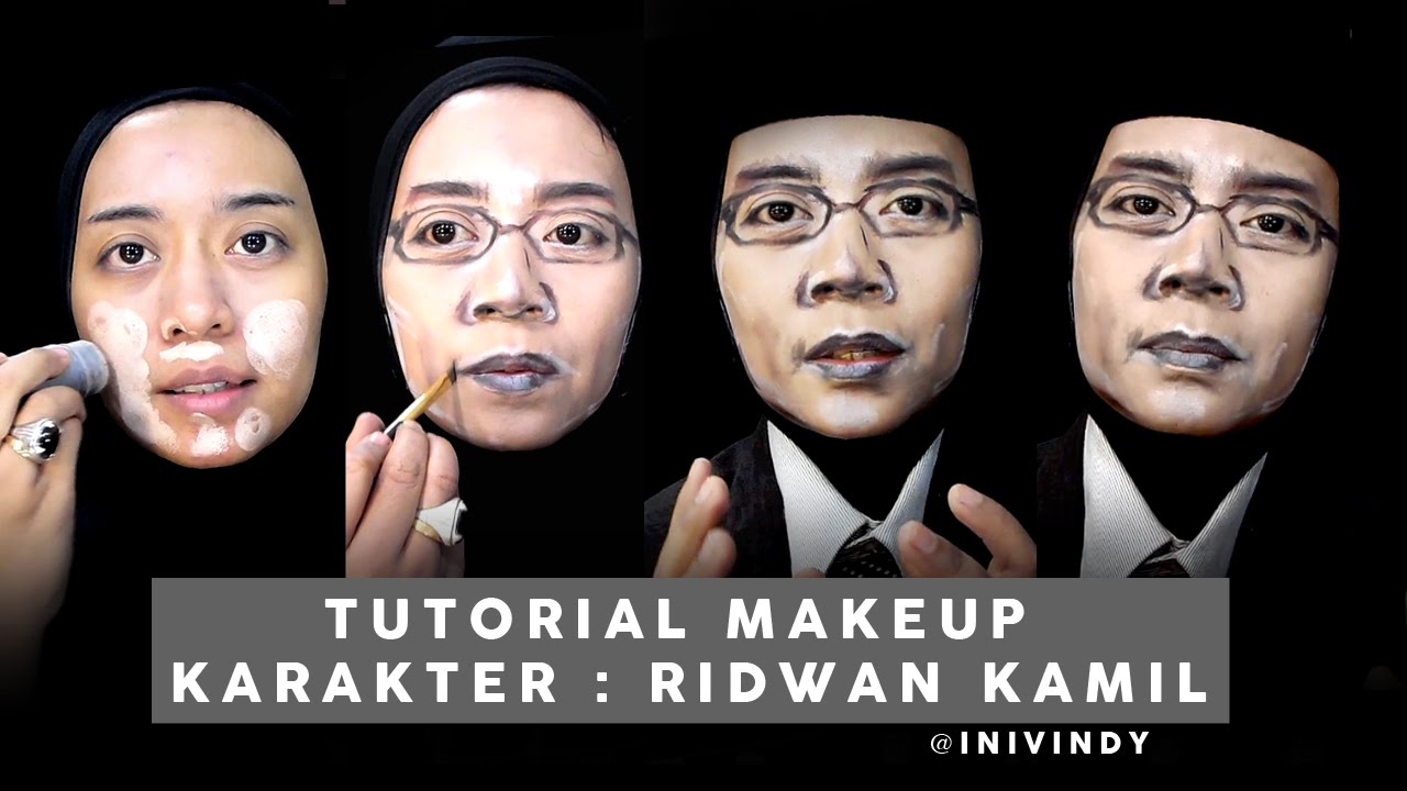 Makeup Karakter Ridwan Kamil Makeup Transformation IniVindy