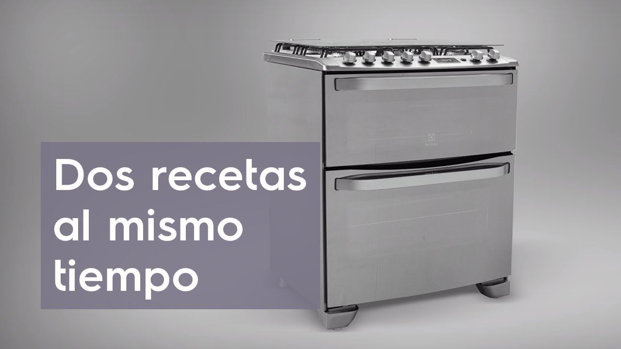 Dale un toque especial a tus alimentos con la cocina a gas doble horno  Electrolux 76XDR - YouTube