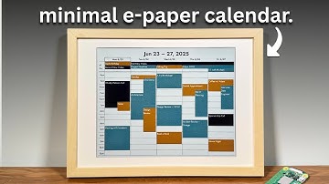 I built an E-Ink Calendar with a Raspberry Pi