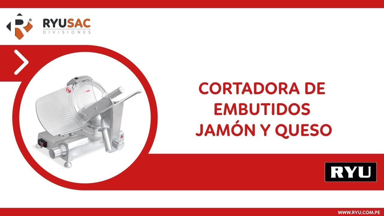 Cortadora de embutidos Jamón y Queso 300mm Henkel