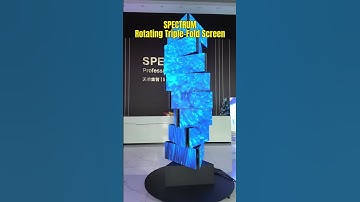 Rotating Triple-Fold LED Screen | 360° Advertising Display for Events & Retail