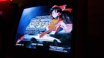 Initial D arcade stage ver. 3 Touhou mod running in Naomi 2 hardware
