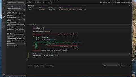 Data Science 1 - Using Jupyter Notebooks in MS Visual Code