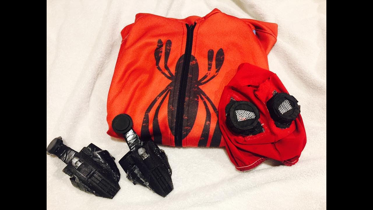 Cómo hacer tu traje casero de Spiderman homecoming - YouTube
