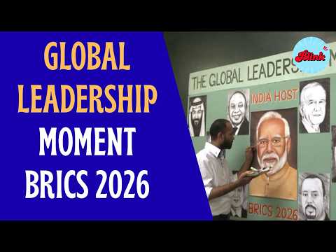 5x8-Ft “Global Leadership Moment” Handmade Painting Created in Amritsar Ahead of BRICS 2026