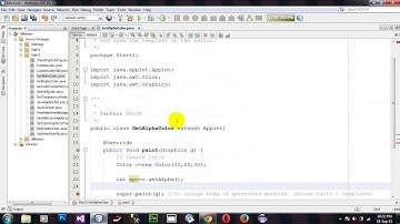 Get Alpha Component Of Color in Java Applet and AWT in Netbeans