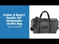 Promo product review cutter  buck pacific 20 weekender duffel bag anypromo 709081