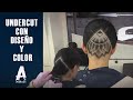 Como Hacer Un Undercut con Diseño y color En Una Chica