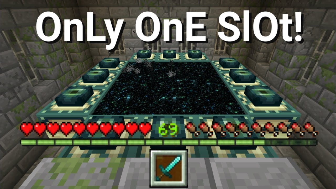 Can I Beat Minecraft With Only ONE Inventory Slot!