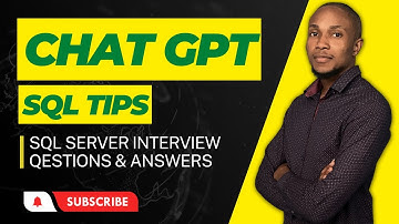 ChatGPT Destroys SQL server interview questions