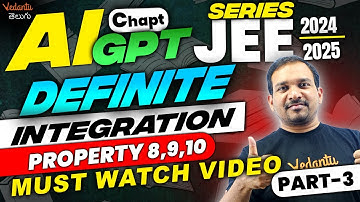 Definite Integration Class 12 | Important Properties | Part-3 | JEE 2024 | JEE 2025 | Kiran Sir