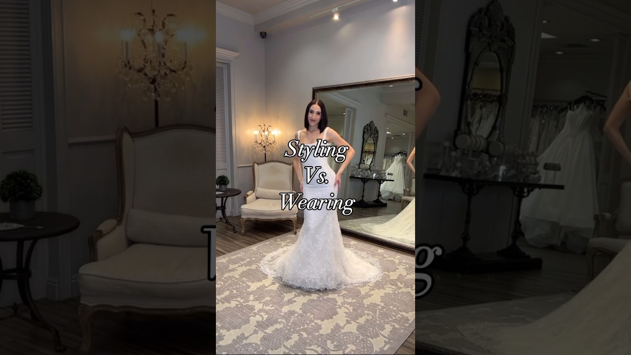 Styling Vs. Wearing Long Sleeve Lace Wedding Dress!