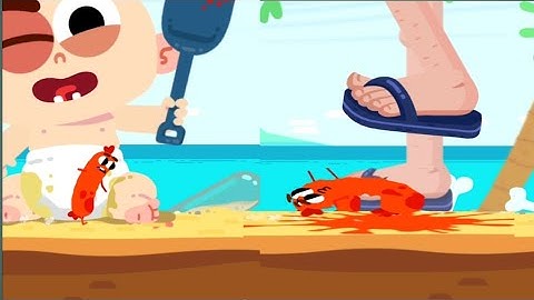 Run Sausage Run -All Levels gameplay Android, iOS