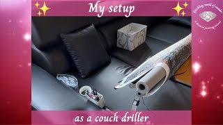 My couch driller setup - Diamond painting in total comfort! screenshot 5