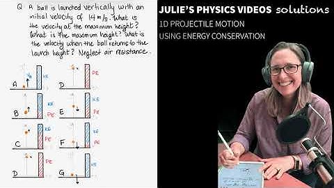 1D Projectile Motion Solution - Energy Conservation