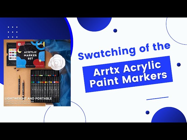 Better Than Posca Pens??? 🤔 Arrtx Acrylic Marker Set Review - No Pump Paint  Pens 