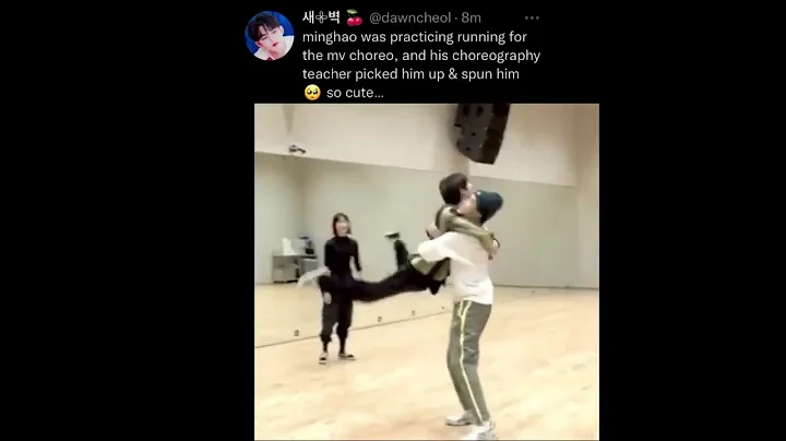 this is the cutest interaction with choreo..  #Min...