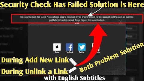 The Security Check Has Failed Pubg Mobile |How To Fix Security Check PUBG