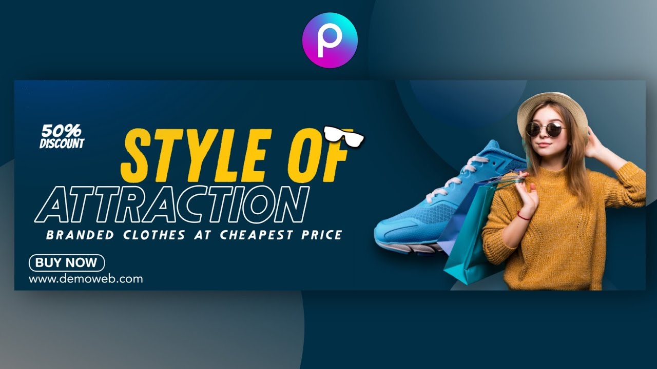 How to Make E-commerce product banner design | PicsArt editing tutorial ...