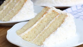 How to Make Coconut Cream Cake 🥥🍰  #coconutcake #cakerecipes
