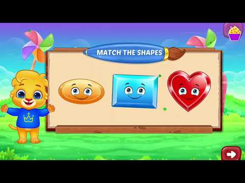 Learn Shapes name for kids | Learning Videos | Cute Cupcakes educational videos for toddlers, babies