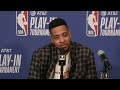 CJ McCollum Postgame Interview | New Orleans Pelicans lose to Oklahoma City Thunder 123-118