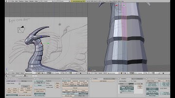3D dragon timelapse in blender