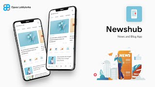 News & Blog Magazine Android App Template + iOS App Template | Flutter 2 | Newshub screenshot 2