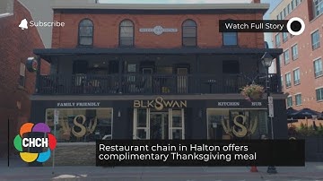 Restaurant chain in Halton offers complimentary Thanksgiving meal