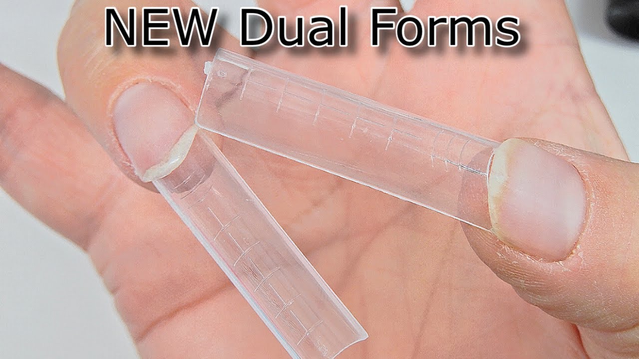 deficiencia Ir a caminar Individualidad Dual Form Tips ( New Forms ) / Use Under the Nail With Polygel / NEW  TECHNIQUE - YouTube