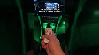 Iluminación de interiores para tu coche RGB recargables #carro #vehiculo #coche #car #automóvil