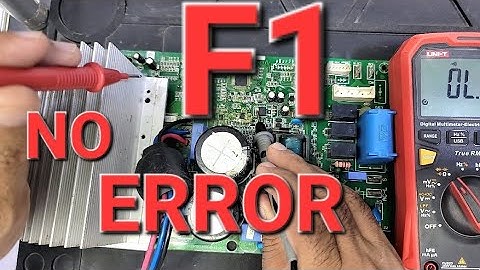 PEL Dc inverter ac F1 error outdoor pcb compressor start ho ka band ho jata hai no error Babar