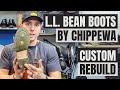 Ll bean boots x chippewa custom rebuild  dimar shoe repair