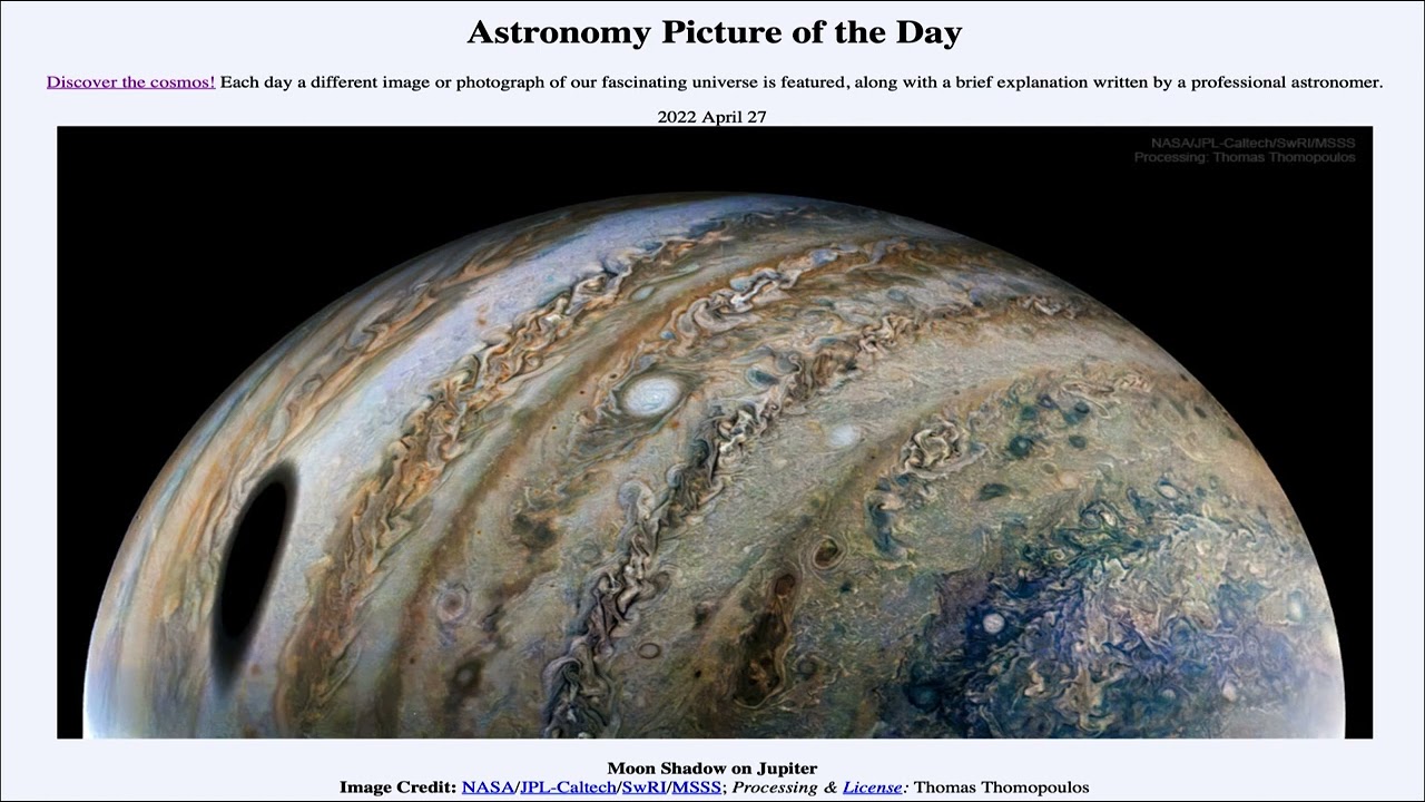 2022 April 27 - Moon Shadow on Jupiter