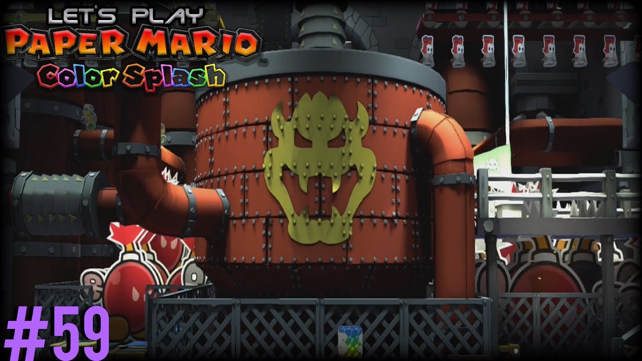 Attack In Bowser Castle!! | Paper Mario Color Splash Episode 59 | w ...
