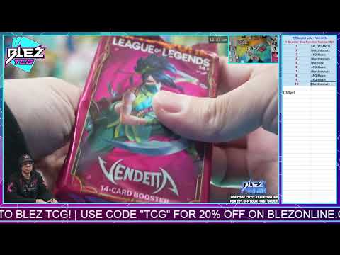 2026 Riftbound League of Legends   Vendetta 1 Box Break Random Number #20