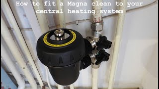 How to fit a System Filter (Magna clean). To your heating system.