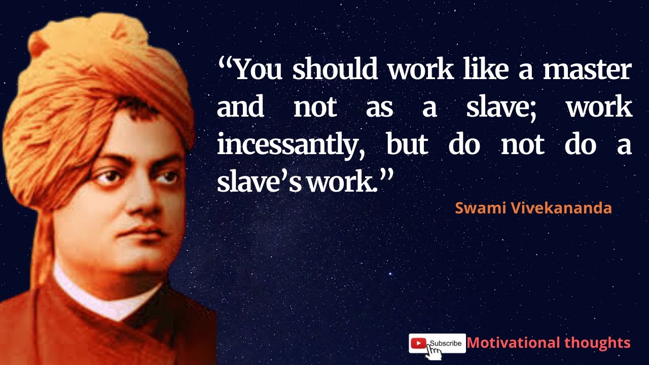 You should work like a master and not as a slave II Motivational thoughts video english II