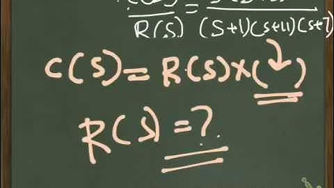 Impulse response of a transfer function