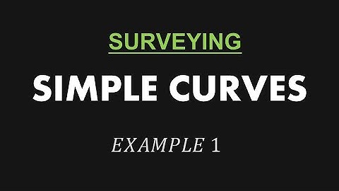 Example 1 - Simple Curve | Surveying (🇵🇭 Tagalog 🇵🇭)