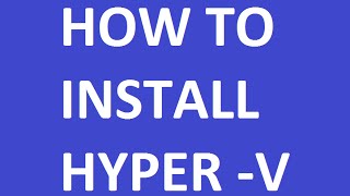 How to Install Hyper V Server 2008 R2
