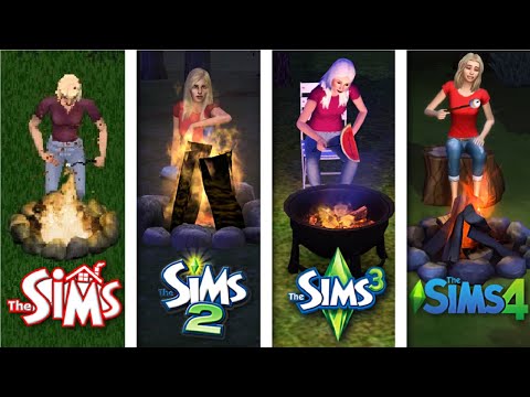 Sims 1 vs Sims 2 vs Sims 3 vs Sims 4 - Campfire